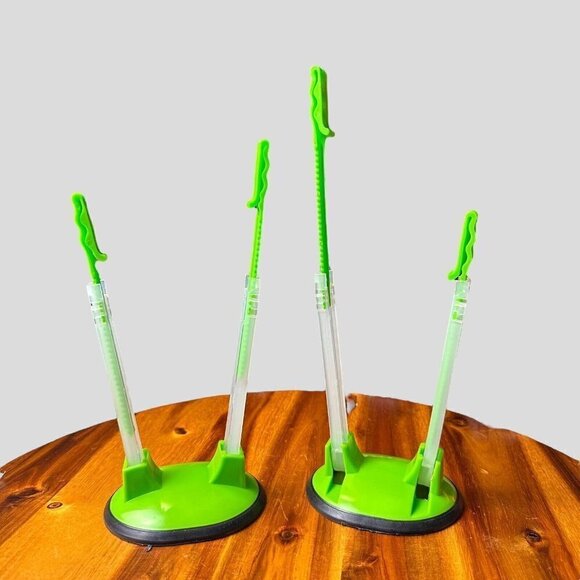 2Pck Baggy Holders Stand For Food Prep Plastic Ziplock Bags Hand Free Rack Clips - Picture 2 of 14